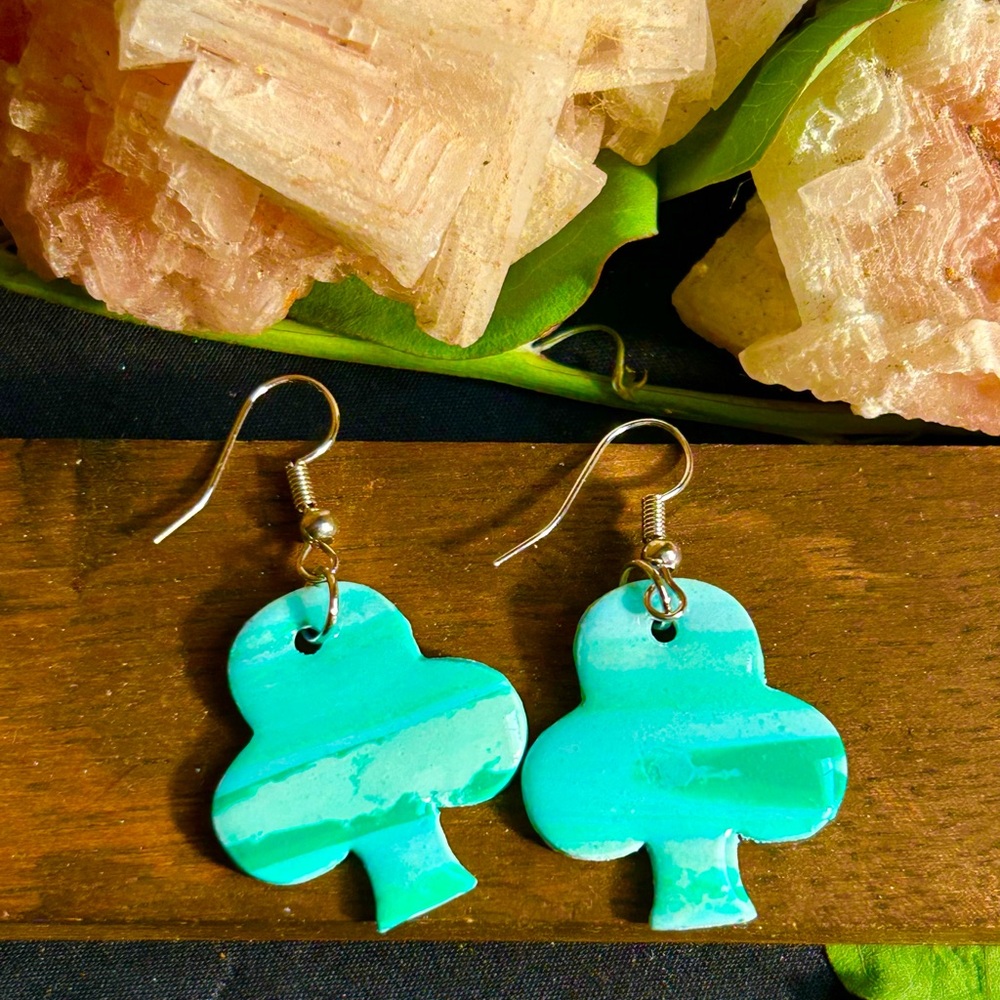 Turquoise Clover Earrings